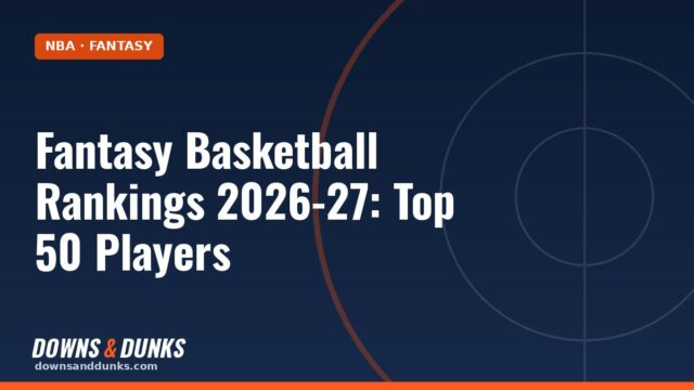 Fantasy Basketball Rankings 2026-27: Top 50 Players