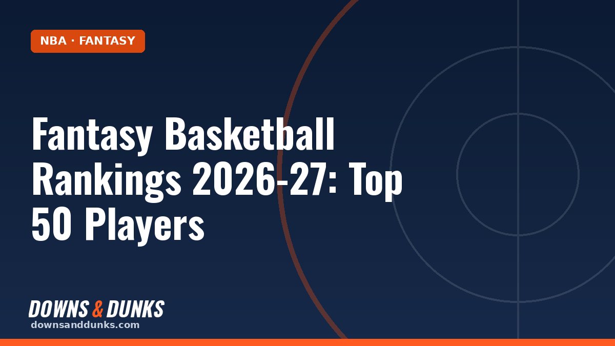 Fantasy Basketball Rankings 2026-27: Top 50 Players