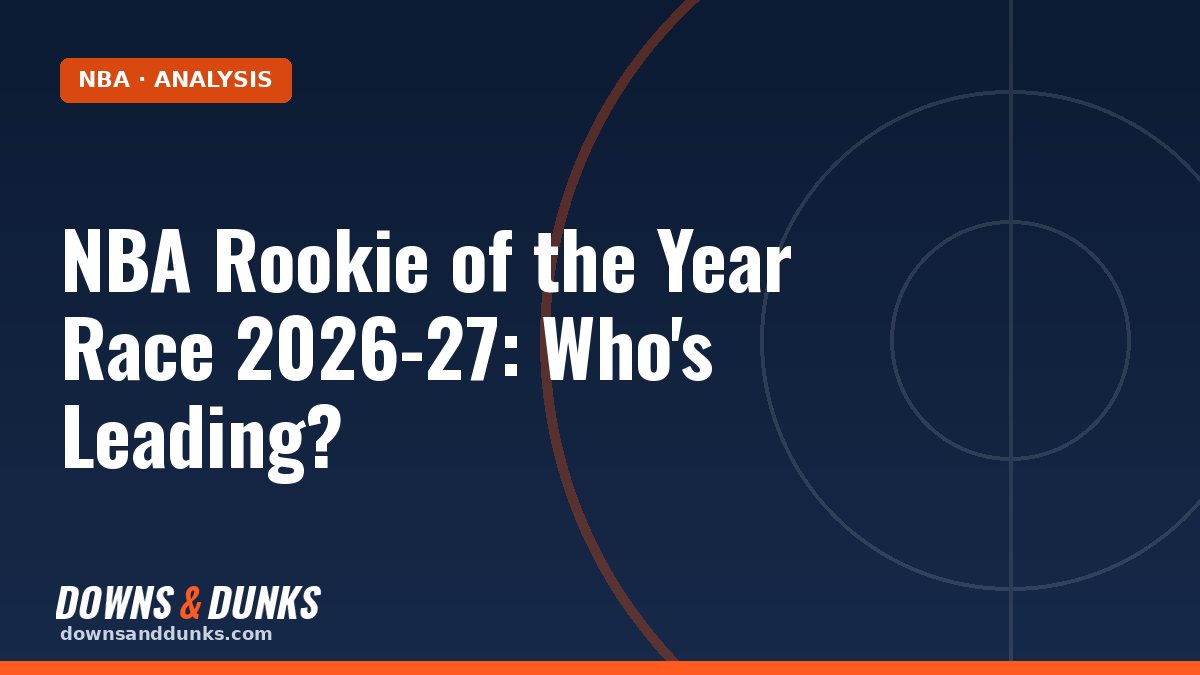 NBA Rookie of the Year Race 2026-27: Who's Leading?